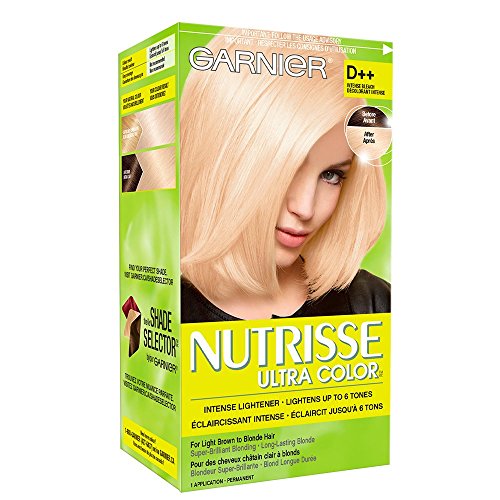 Garnier Nutrisse Ultra Color Intense Bleach D++, Intense Lightener for Light Brown to Blonde Hair, Enriched With Avocado Oil, 1 Application