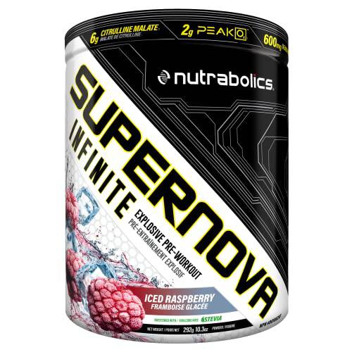 Nutrabolics Supernova Infinite Iced Raspberry pre-workout 20 serv, 292 gram