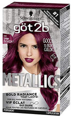 Schwarzkopf Got2b Metallics Permanent Hair Color, M85 Urban Fuchsia, 1 Count