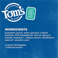 Tom's of Maine Long-Lasting Aluminum-Free Natural Deodorant for Men, Mountain Spring, 2.8 oz. (Packaging May Vary)