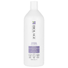 BIOLAGE Shampoo, HydraSource Hydrating Shampoo for Dry Hair, With Aloe, Nourishing and Moisturizing, Weightless Shampoo, Silicone Free, Paraben Free, Vegan