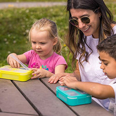 bblüv - Bentö - Small Sealed Lunchbox with Spork, Kids Leak-Proof, On-the-Go Meal, Snack Packing, BPA Free - For Kids (Lime)