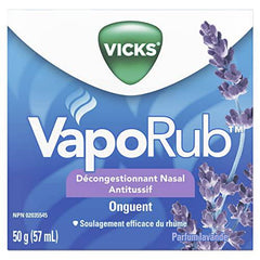 Vicks VapoRub Nasal Decongestant Cough Suppressant Ointment, Lavender Scent, 50 g