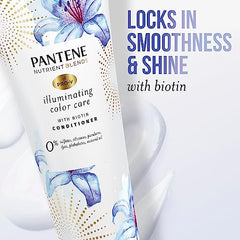 Pantene Nutrient Blends Illuminating Biotin Color Care Conditioner, Sulfate Free Color Protection, 237 Ml