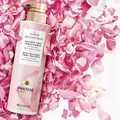 Pantene Conditioner with Rose Water, Sulfate Free, Nutrient Blends Miracle Moisture Boost, 400 mL