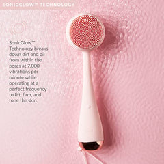 PMD Clean Body - Smart Body Cleansing Device with Silicone Brush & Three Interchangeable Attachments - Waterproof - SonicGlow Vibration - Cleanse, Exfoliate, & Massage Body