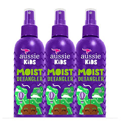 Aussie Kids Moist Sulfate Free Detangler for Kids, Paraben Free, Triple Pack (708 mL Total)