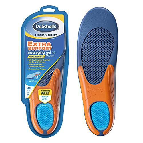 Dr. Scholl’s Comfort and Energy Extra Support Insoles for Men, 1 Pair, Size 8-14