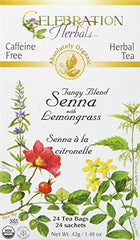 Celebration Herbals Senna with Lemomgrass Tea Organic 24 Tea Bag, 42Gm