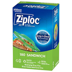 Ziploc Snack and Sandwich Bags for On-The-Go Freshness, Grip 'n Seal Technology for Easier Grip, Open, and Close, 180 Count - Zecoya