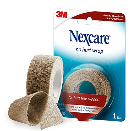 Nexcare No Hurt Wrap Tan 1 Inch X 2.2 Yard Stretched