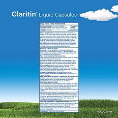 Claritin Liquid Capsules Allergy Medicine, Fast-Acting 24-Hour Non-Drowsy Relief 10 mg, 24 Capsules