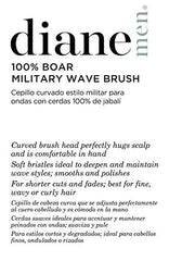 Diane Curved, Boar Military Brush D1002, Soft Bristles