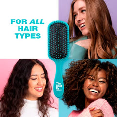 The Knot Dr. for Conair Hair Brush, Wet and Dry Detangler, Removes Knots and Tangles, For All Hair Types, Blue