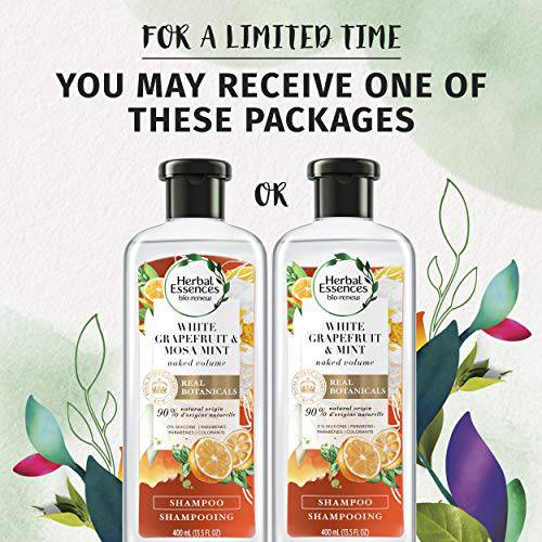 Herbal Essences bio:renew White Grapefruit & Mint Naked Volume Shampoo - Zecoya