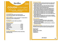 Herbion Naturals Cough Lozenges with Natural Honey Lemon Flavour, 25 Lozenges - Relieves Cough, Clears Nasal Congestion, Soothes Sore Throat; For Adults and Children 12 years and above (Pack of 5, 125 Lozenges)