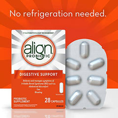 Align Probiotic Digestive Support, IBS Symptom Relief such as Gas, Abdominal Discomfort, Bloating, #1 Doctor Recommended Probiotic Brand*, Contributes to a Natural Healthy Intestinal Flora, 28 Capsules