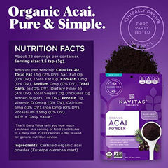 NAVITAS NATURALS Organic Acai Powder, 4-Ounce Pouches