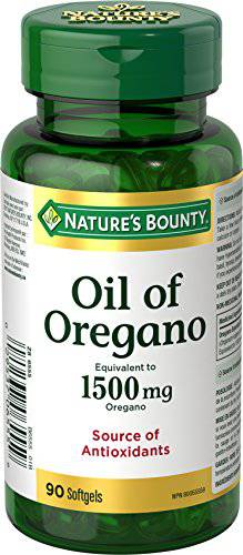 Nature's Bounty Oil of Oregano Supplement, Source of Antioxidants, 90 Softgels