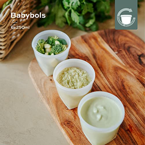 Babymoov Biosourced Food Storage Containers - BPA Free Containers With Leak Proof Lids, Ideal to Store Baby Food or Snacks for Toddlers (PICK YOUR SET SIZE)