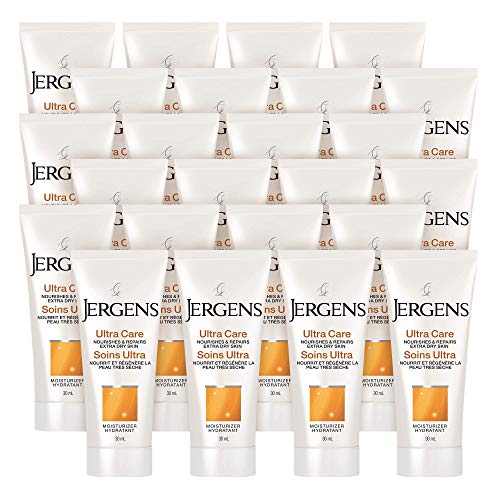 Jergens Ultra Care Moisturizer & Body Lotion Travel Size Multi Pack for Dry Skin (30 ML X 24 CT.)