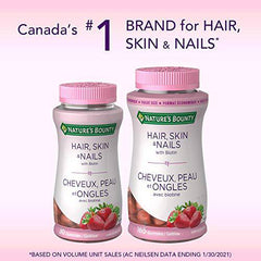 Nature’s Bounty Hair, Skin, Nails Gummies with Biotin, 80 Gummies