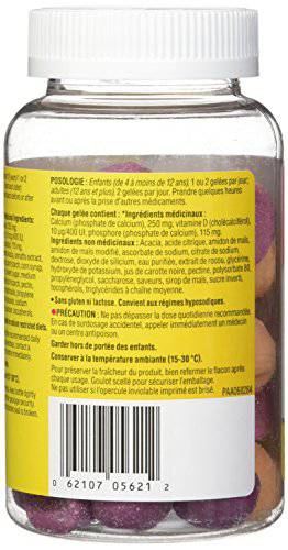 Caltrate Calcium & Vitamin D3 Bone Health Supplement Gummies, Cherry, Orange & Strawberry, 50 Count - Zecoya