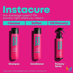 Matrix Instacure Anti-Breakage Leave-In Porosity Spray, Reduces Split Ends & Detangles, Repairs & Strengthens Hair, Anti-Frizz, For Dry, Damaged & Brittle Hair, 200ml (Packaging May Vary)