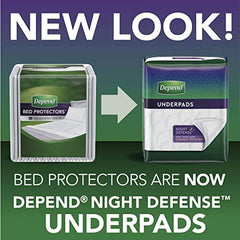 Depend Disposable Waterproof Underpads (Formerly Bed Protectors) for Incontinence, Overnight Absorbency, 12 Count