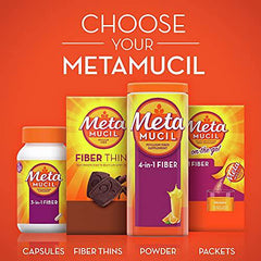 Metamucil 3 in 1 MultiHealth Fibre! Fiber Supplement Capsules, 100 Count