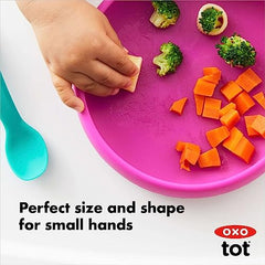 OXO Tot Silicone Plate Pink