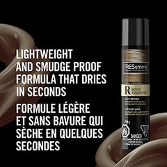 TRESemmé Root Touch-Up Hair Spray conceals greys in seconds for light brown hair temporary hair color in an aerosol spray 70.8 g