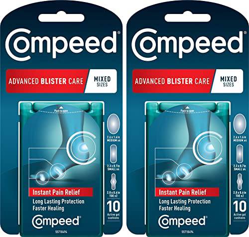 Compeed Advanced Blister Care Cushions, Package of 10 Mixed Size Cushions (2 Count)