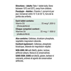 Jamieson Vitamin D 1,000IU 500 Tablets