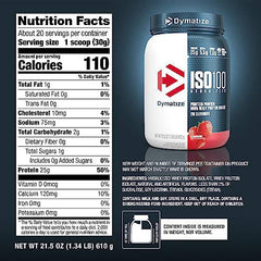 Dymatize ISO100 - Strawberry 20 srv