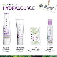 BIOLAGE HydraSource Shampoo, Shampoo For Dry Hair, Hydrates & Moisturizes Dry Hair, Paraben-Free Shampoo, 400 millilitres