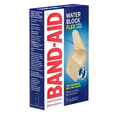 Band-Aid Brand Water Block Flex Adhesive Bandage - Self Adhesive Wound Care Skin Dressing - Extra Large, 7 Count