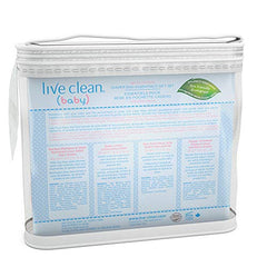 Live Clean Baby Gentle Moisture Diaper Bag Essentials Gift Set, Trial Size Baby Products