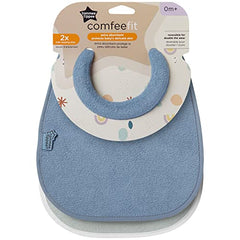 Tommee Tippee Unisex Baby Dusky Blue Bibs, Dusky Blue, One Size US