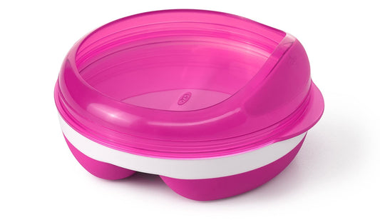 Oxo Tot 6125700 Divided Feeding Dish (Pink)