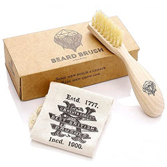 Kent Wooden Beard Brush (165mm/6.5in), 1 Count