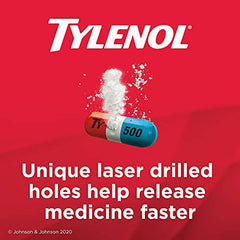 Tylenol Rapid Release for Headache Pain Relief, Fever, 500 mg Acetaminophen, 24 Gelcaps