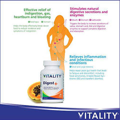 VITALITY Digest+ All Herbal Supplement - 60 Tablets