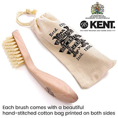 Kent Wooden Beard Brush (165mm/6.5in), 1 Count