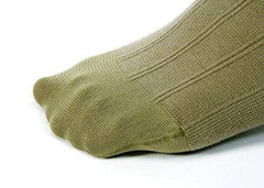 Men's 15-20 mmHg Moderate Casual Knee High Support Sock Size: Small, Color: Khaki