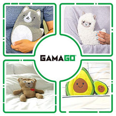 GAMAGO Fat Cat Heating Pad & Pillow Huggable - Microwavable Heat Pad for Cramps, Aches & Anxiety Relief - Cute Heat Pack Stuffed with Eco-Friendly Wheat & Dried Lavender - 10.5"