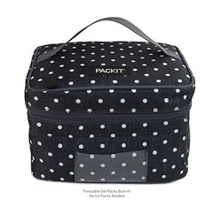 PackIt Freezable Baby Bottle Cooler for Breastmilk and Formula, Polka Dots