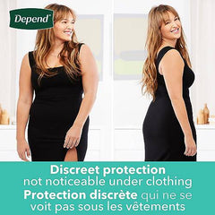 Depend Fresh Protection Adult Incontinence Underwear for Women (Formerly Depend Fit-Flex), Disposable, Maximum, Medium, Blush, 18 Count