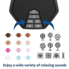 Adaptive Sound Technologies LectroFan Evo White Noise Sound Machine with 22 Unique Non-Looping Fan and White Noise Sounds and Sleep Timer, Charcoal