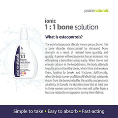 Prairie Naturals Liquid ionic bone solution 1:1 500 Milliliter